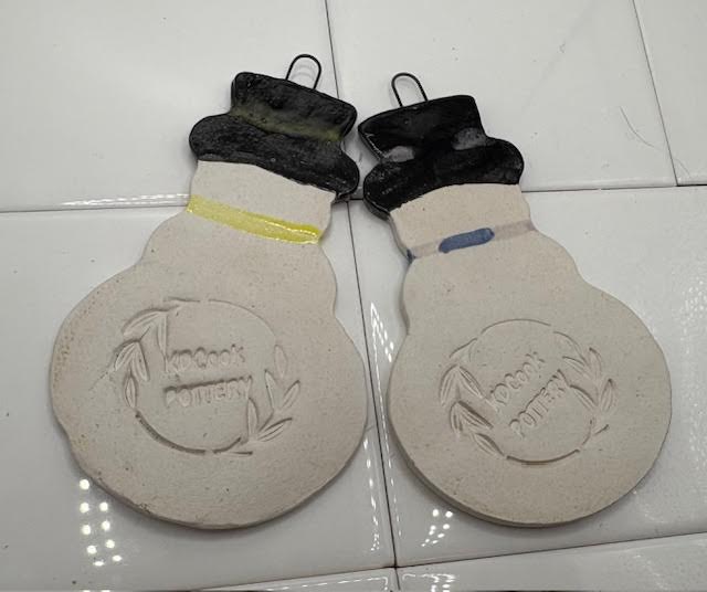 Snowman Ornaments set #4