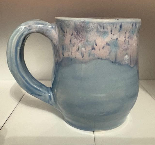 Sky Blue/Pink Pixie Mug 8 0z.