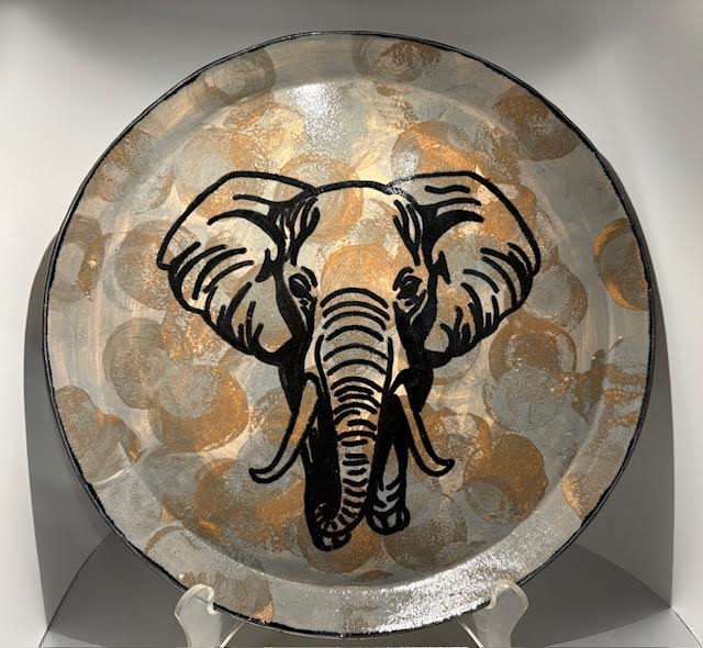 Elephant Decorative Plate 10"