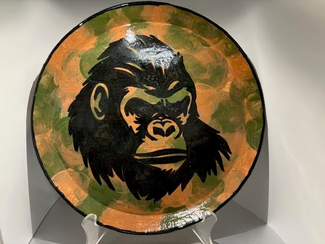 Gorilla Decorative Plate 10"